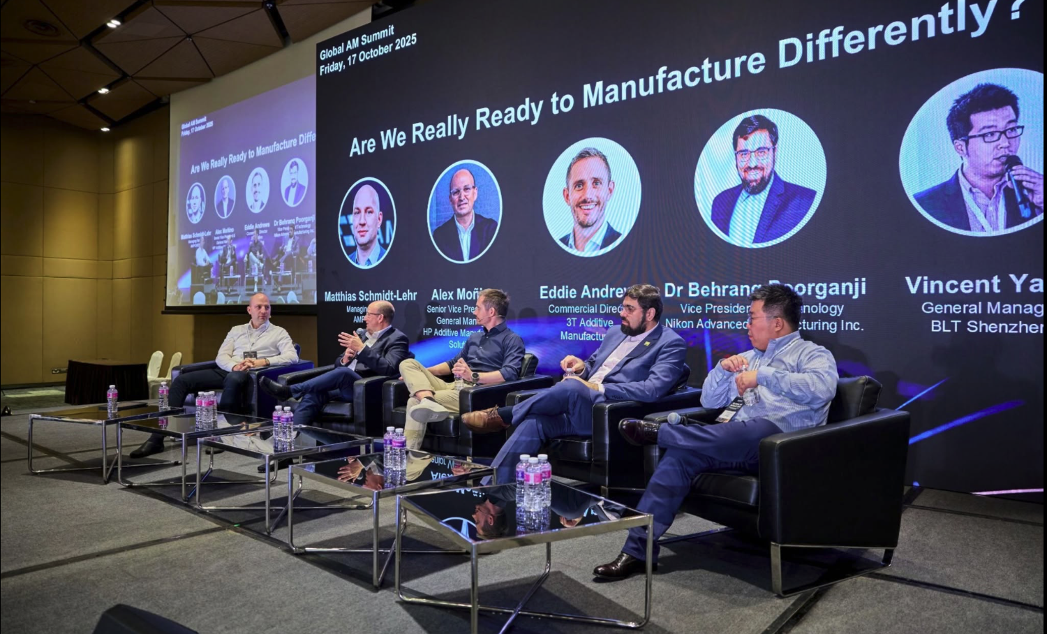 Panel discussion on a conference stage